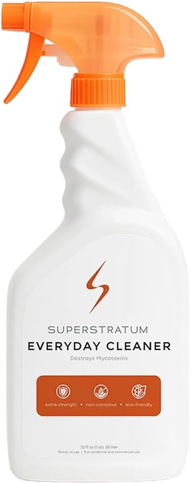 Superstratum Everyday Cleaner 32 oz – Bleach-Free Hypochlorous Acid Cleaner for Mold, Mildew and Algae Stains for Indoor and Outdoor Use