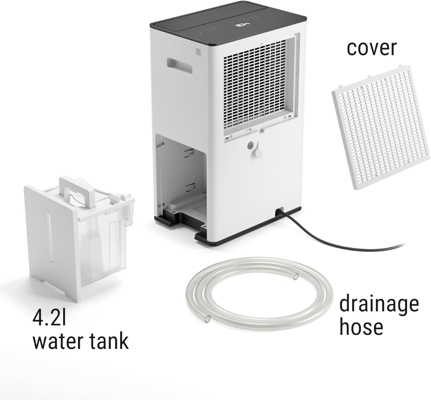 Stadler Form Lukas Dehumidifier 20L, Auto Mode, 24 Hours Dehumidification for Large Rooms up to 70 m², Optional Air Purification, WiFi Control, Quick Laundry Drying Mode, Silent, 2 Years Warranty