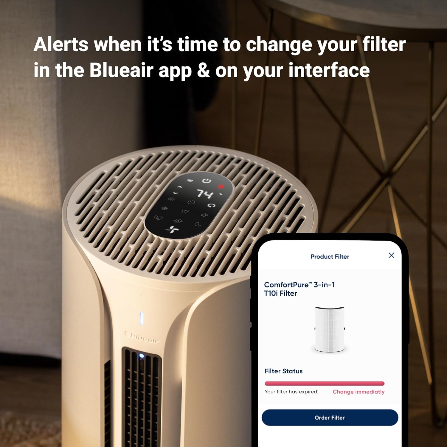 Blueair Replacement Particle Filter for Comfort Pure T10i (3 in 1 Air Purifier)