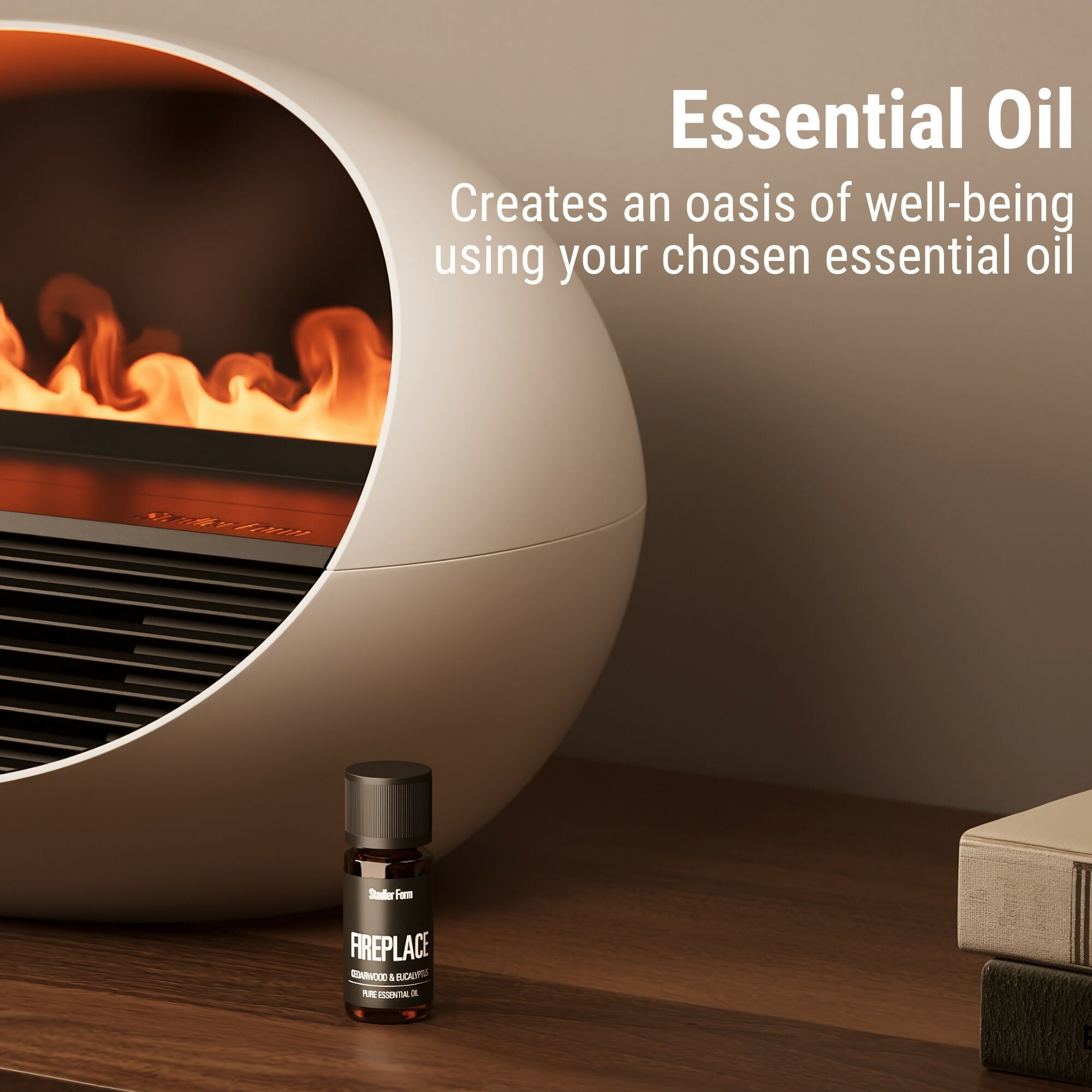 Stadler Form Erik Fan Heater Aroma Diffuser & Electric Fireplace