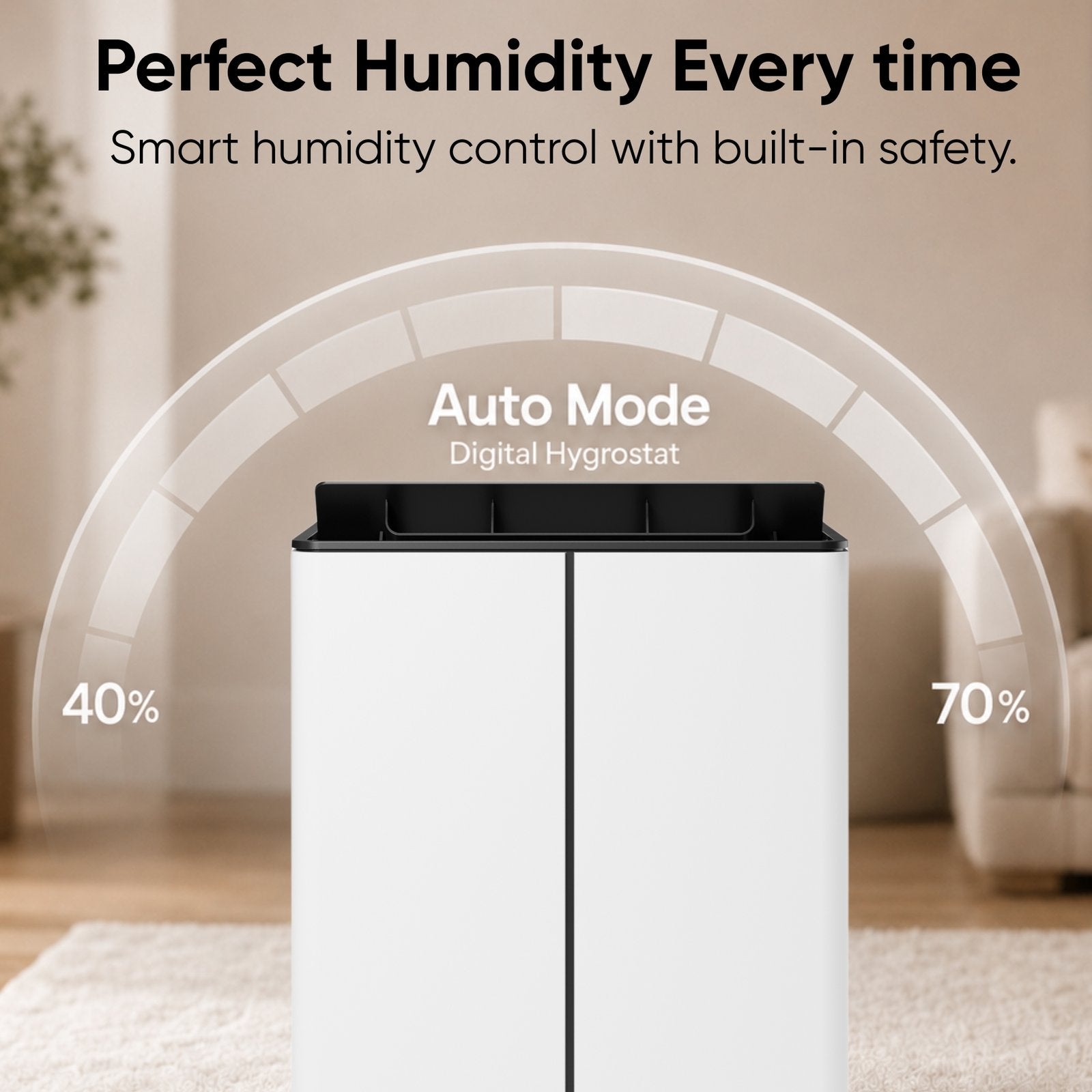 Stadler Form Lukas Smart Dehumidifier 20L with Optional Air Purification HEPA Filter, 24 Hour Moisture Removal, WiFi App Control, Laundry Drying Mode, Large Rooms up to 70 m², 2 Years Warranty