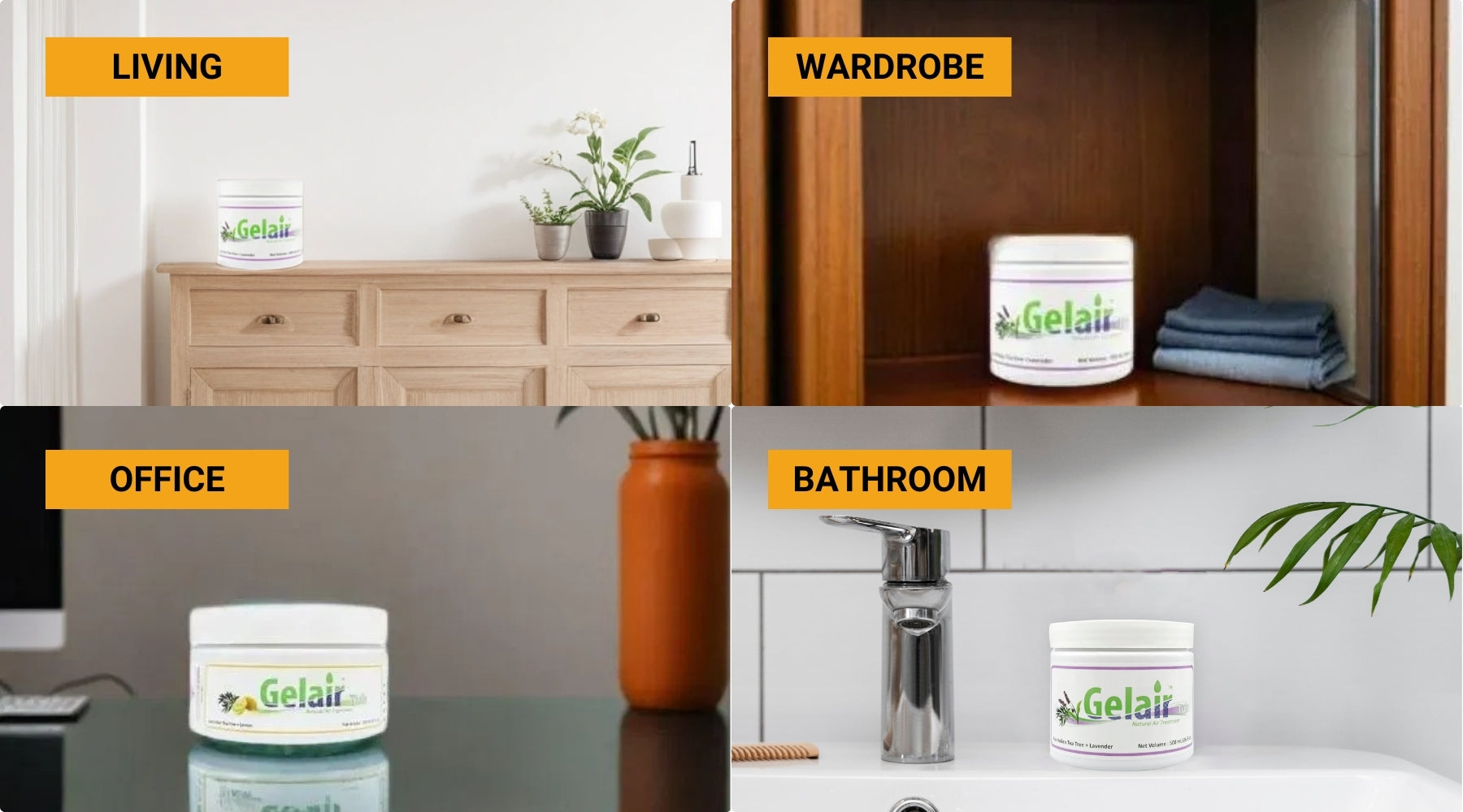 Gelair™ Air Purifying Tubs with Tea Tree Oil and Lavender