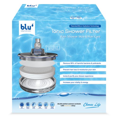 blu ionic shower filter