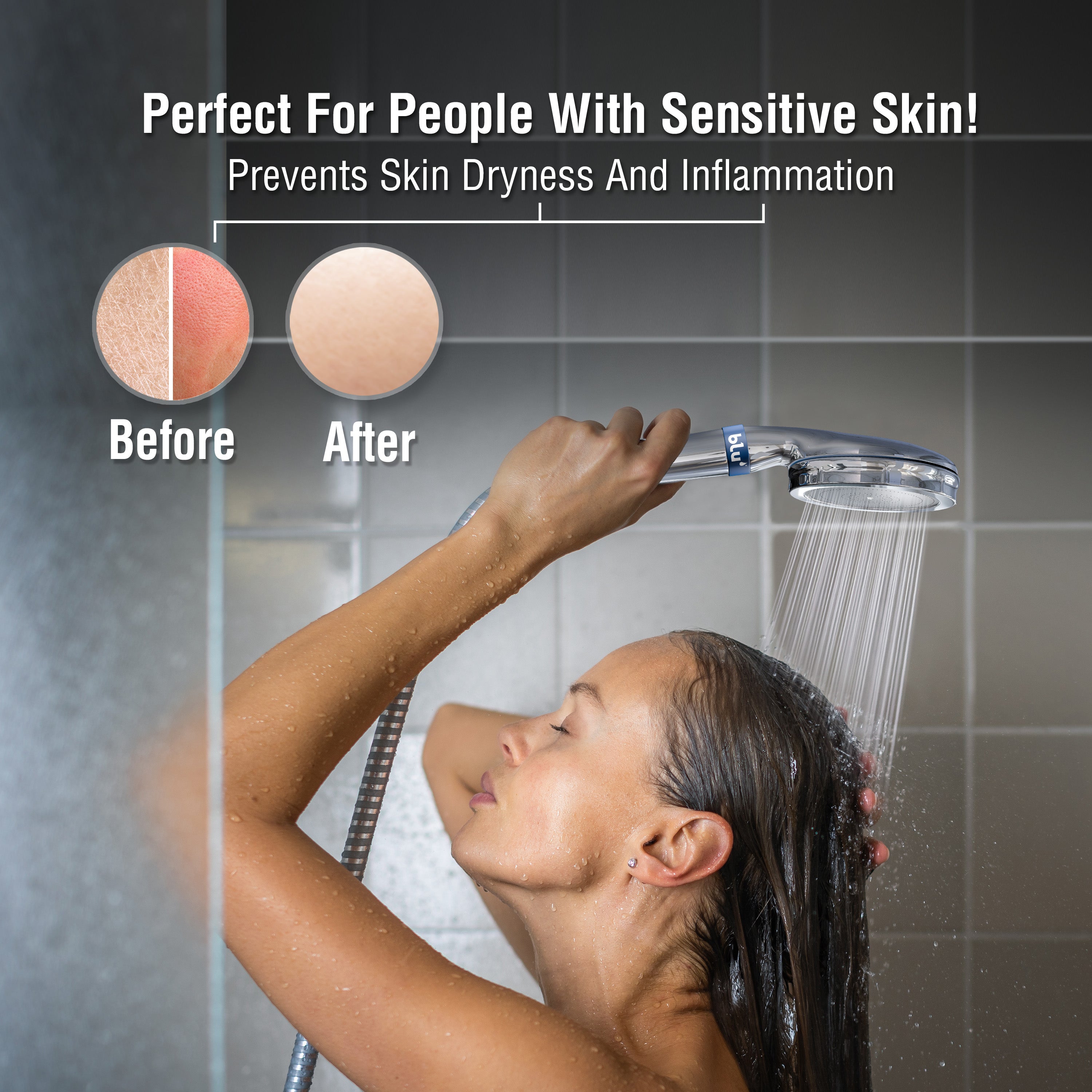 Blu Ionic Shower Filter skin benefits