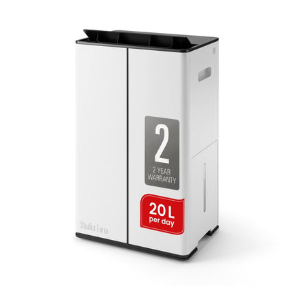 Stadler Form Lukas Smart Dehumidifier 20L with Optional Air Purification HEPA Filter, 24 Hour Moisture Removal, WiFi App Control, Laundry Drying Mode, Large Rooms up to 70 m², 2 Years Warranty