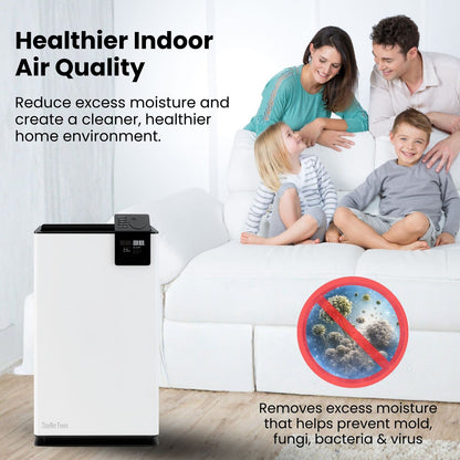 Stadler Form Albert Dehumidifier 20L, Smart Humidity Sensor, 24 Hours Dehumidification for Large Rooms up to 70m², Mold Prevention, Effective Air Distribution, Auto Mode, Very Quiet, 2 Years Warranty