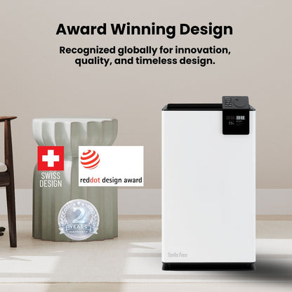 Stadler Form Albert Dehumidifier 20L, Smart Humidity Sensor, 24 Hours Dehumidification for Large Rooms up to 70m², Mold Prevention, Effective Air Distribution, Auto Mode, Very Quiet, 2 Years Warranty