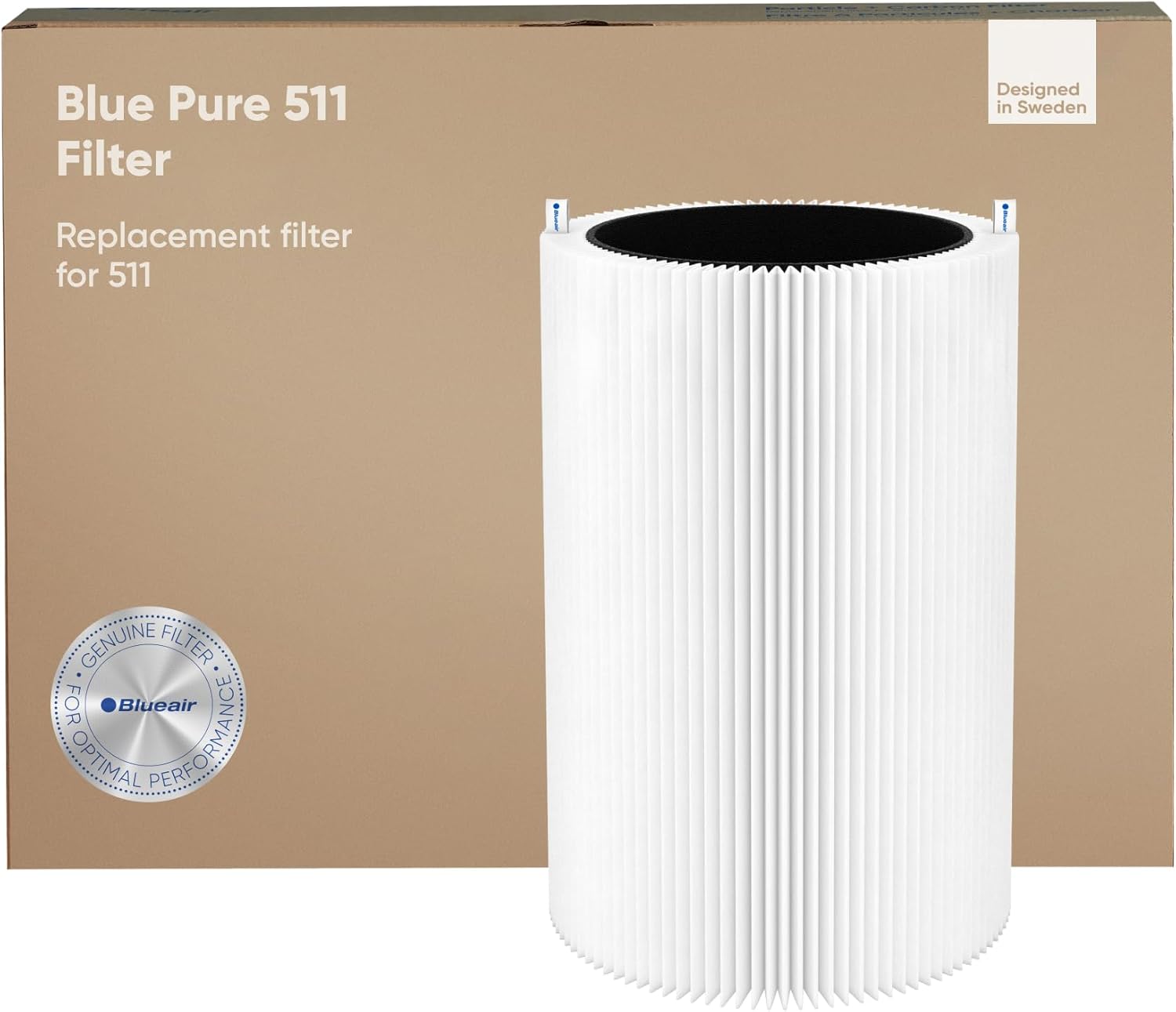 Blueair HEPASilent Replacement Filter for Blue Pure 511i Max Air Purifier