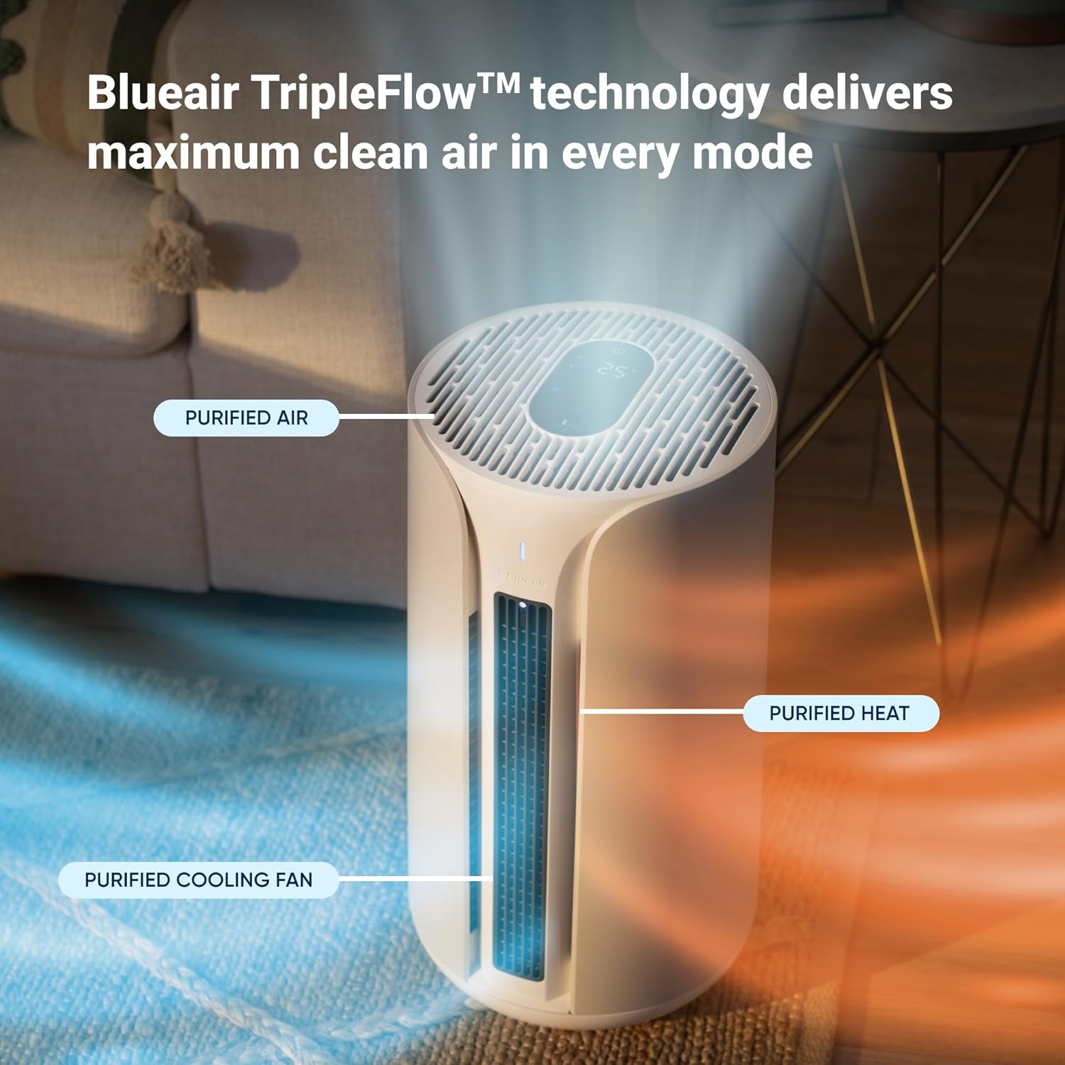 Blueair ComfortPure Most Powerful 3-in-1 Air Purifier