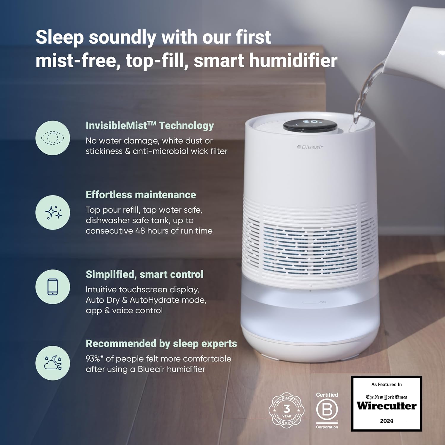 Blueair InvisibleMist H35i Air Humidifier