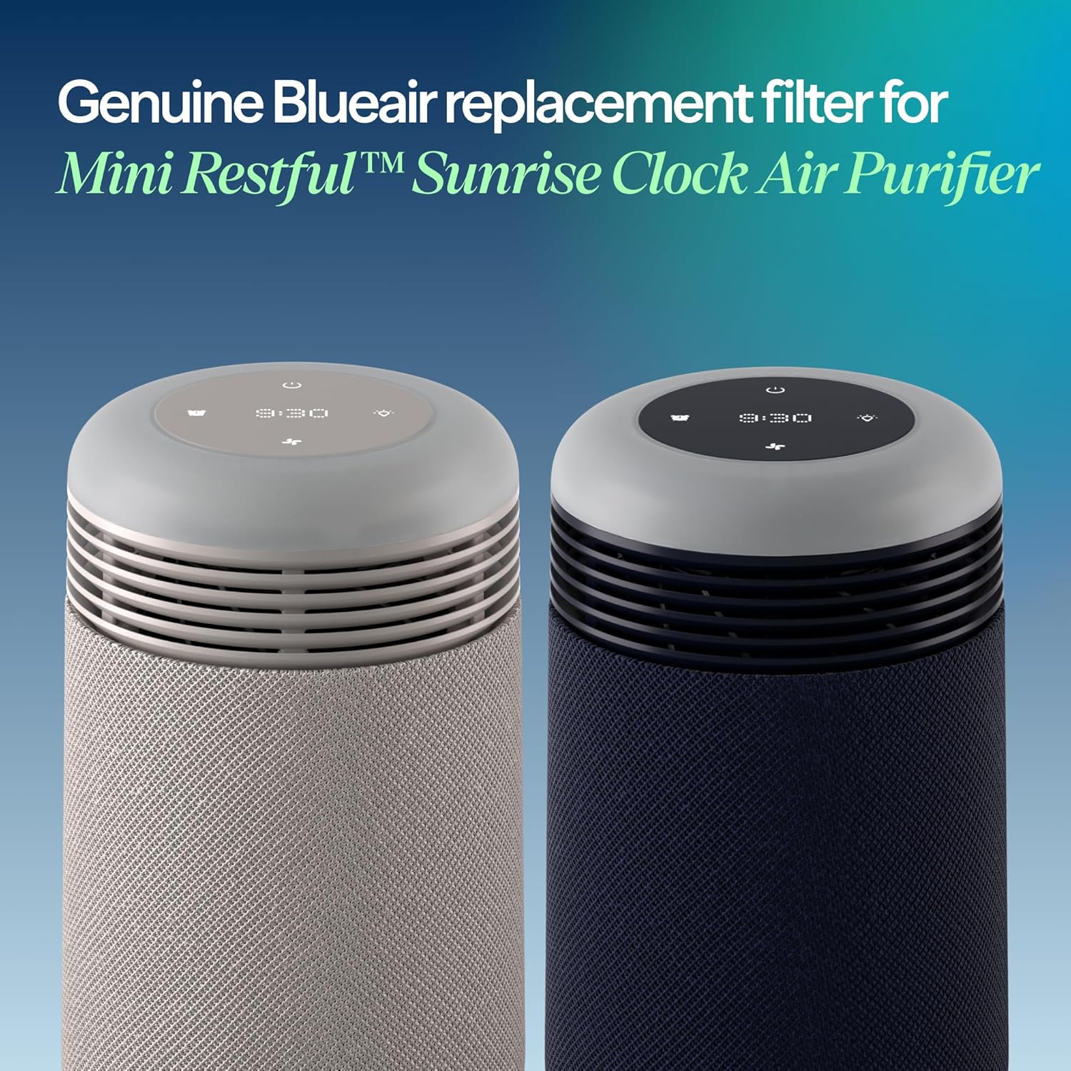 Blueair Mini Restful Particle | Replacement HEPA Filter | Removes 99.97% of Airborne Particles, Virus, Bacteria, Odor, Smoke, Easy Replacement,