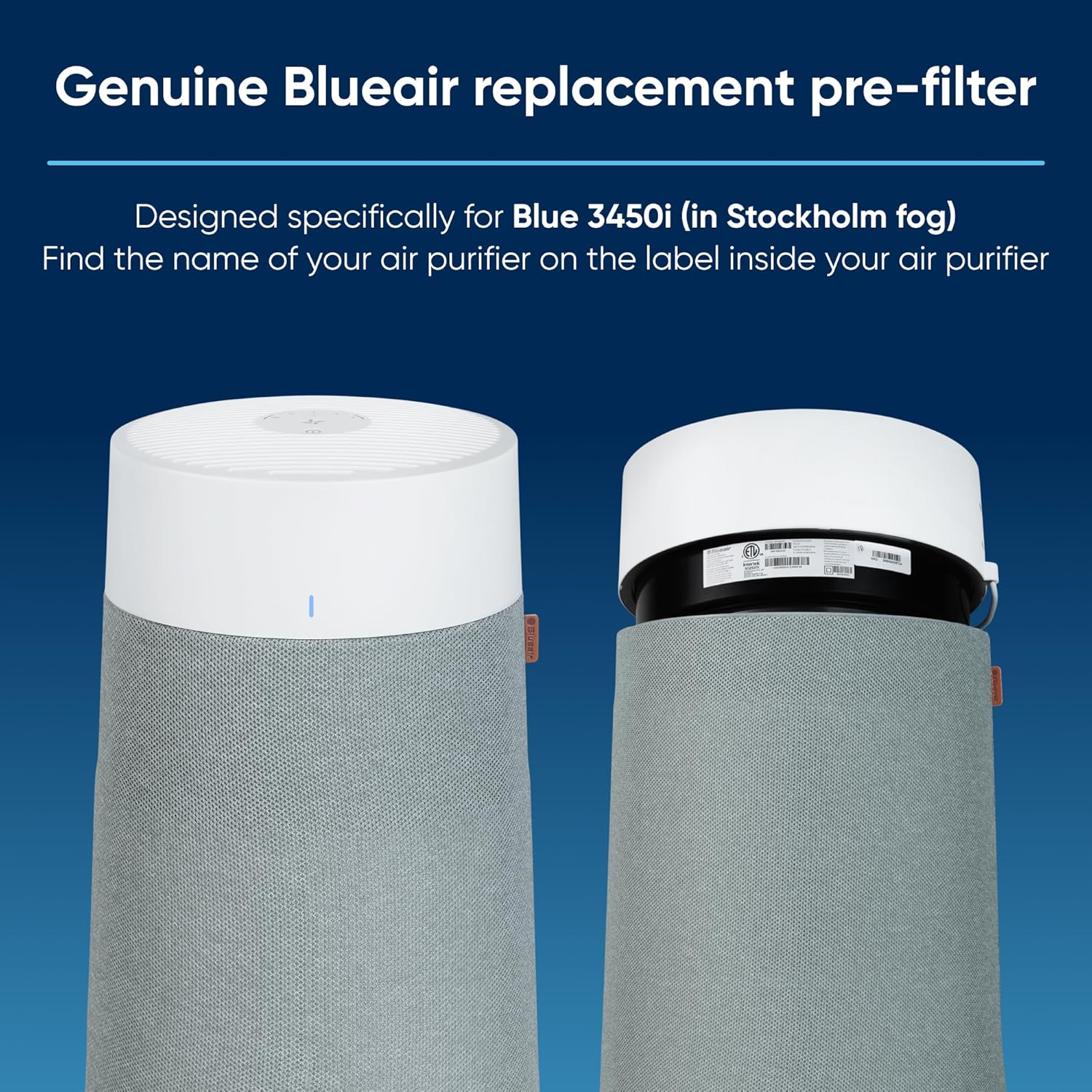 Blueair Prefilter Fabric Cover for Blue Max 3450i - Green