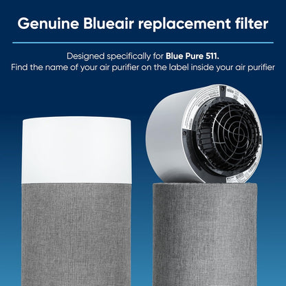 Blueair HEPASilent Replacement Filter for Blue Pure 511i Max Air Purifier