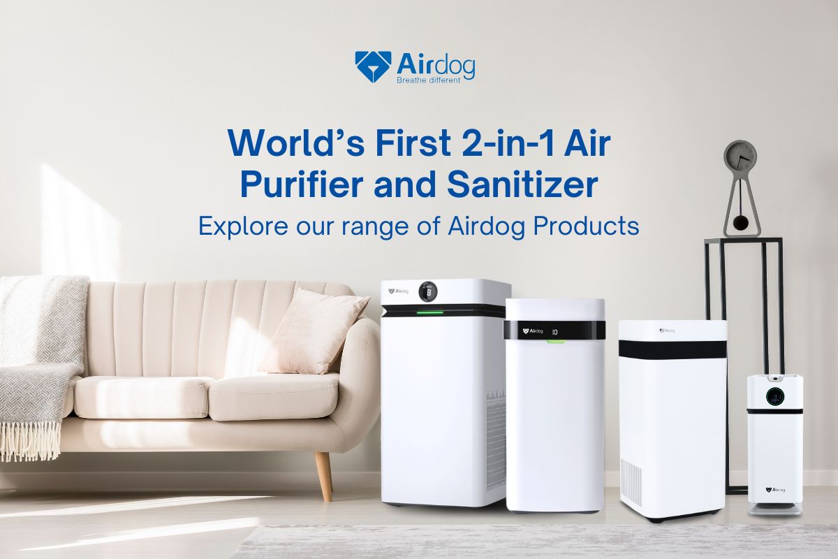 Airdog X3D - 2-in-1 Air Purifier and Sanitizer for Home - up to to 33 m² / 355 sqft