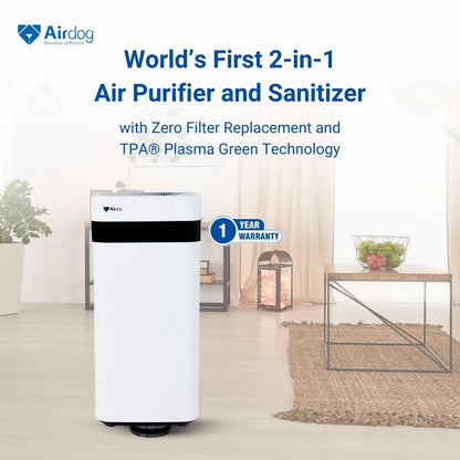 Airdog X3D - 2-in-1 Air Purifier and Sanitizer for Home - up to to 33 m² / 355 sqft