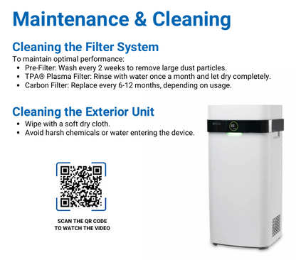 Airdog X5D - 2-in-1 Air Purifier and Sanitizer for Homes and Offices - up to 56 m² / 602 sqft