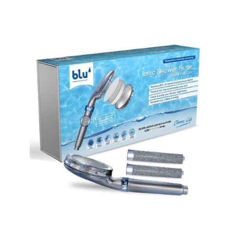 Blu Ionic Head and Shower Filter - Handheld - Chrome
