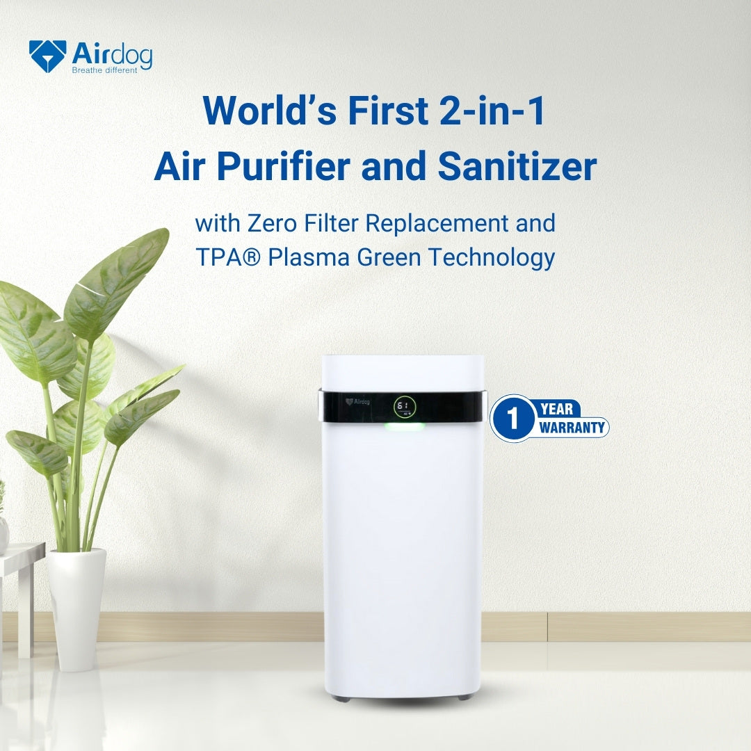 Airdog X5D - 2-in-1 Air Purifier and Sanitizer for Homes and Offices - up to 56 m² / 602 sqft