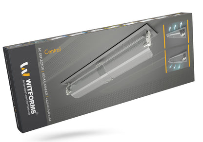 Witforms Central AC Linear Diffuser Air Deflector – 360° Adjustable Draft Shield for Centralized Duct AC (60–110cm)