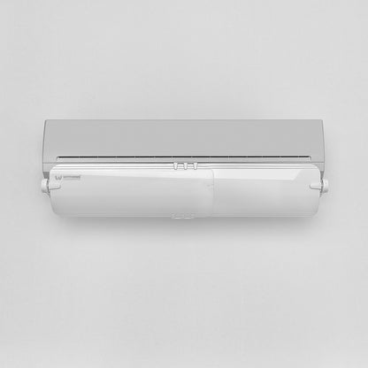 Witforms Premium Split AC Air Deflector – 360° Adjustable Draft Shield with White Wings (60–110cm)