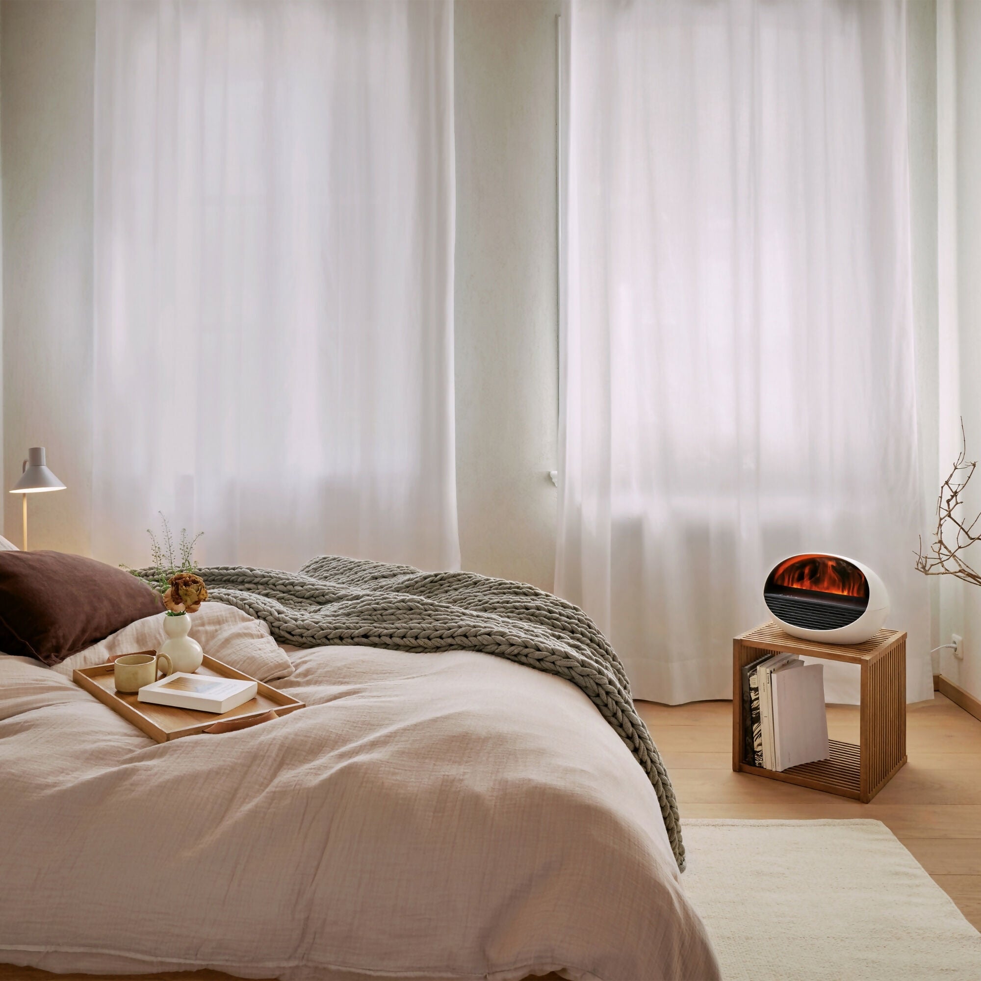 Stadler Form Erik Fan Heater Aroma Diffuser & Electric Fireplace