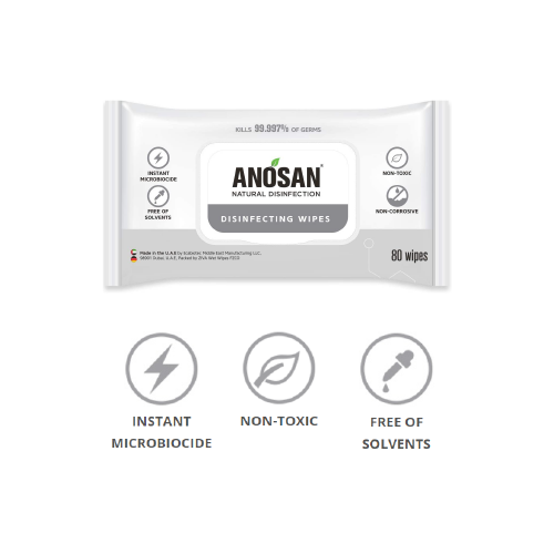 ANOSAN® - Natural Disinfection Wipes - 80 Wipes