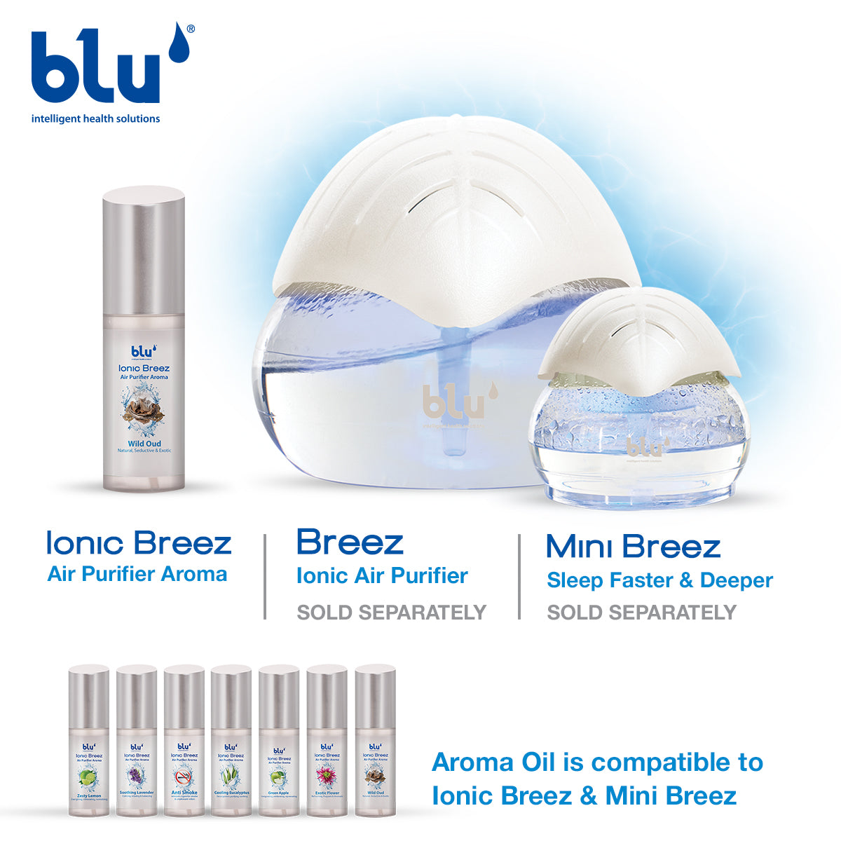 Blu Breez Ionic Breez Air Purifier Aroma Oil