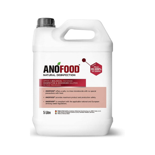 ANOFOOD® - Natural Food Safe Disinfectant 5L (1 to 6 Dilution in Water)
