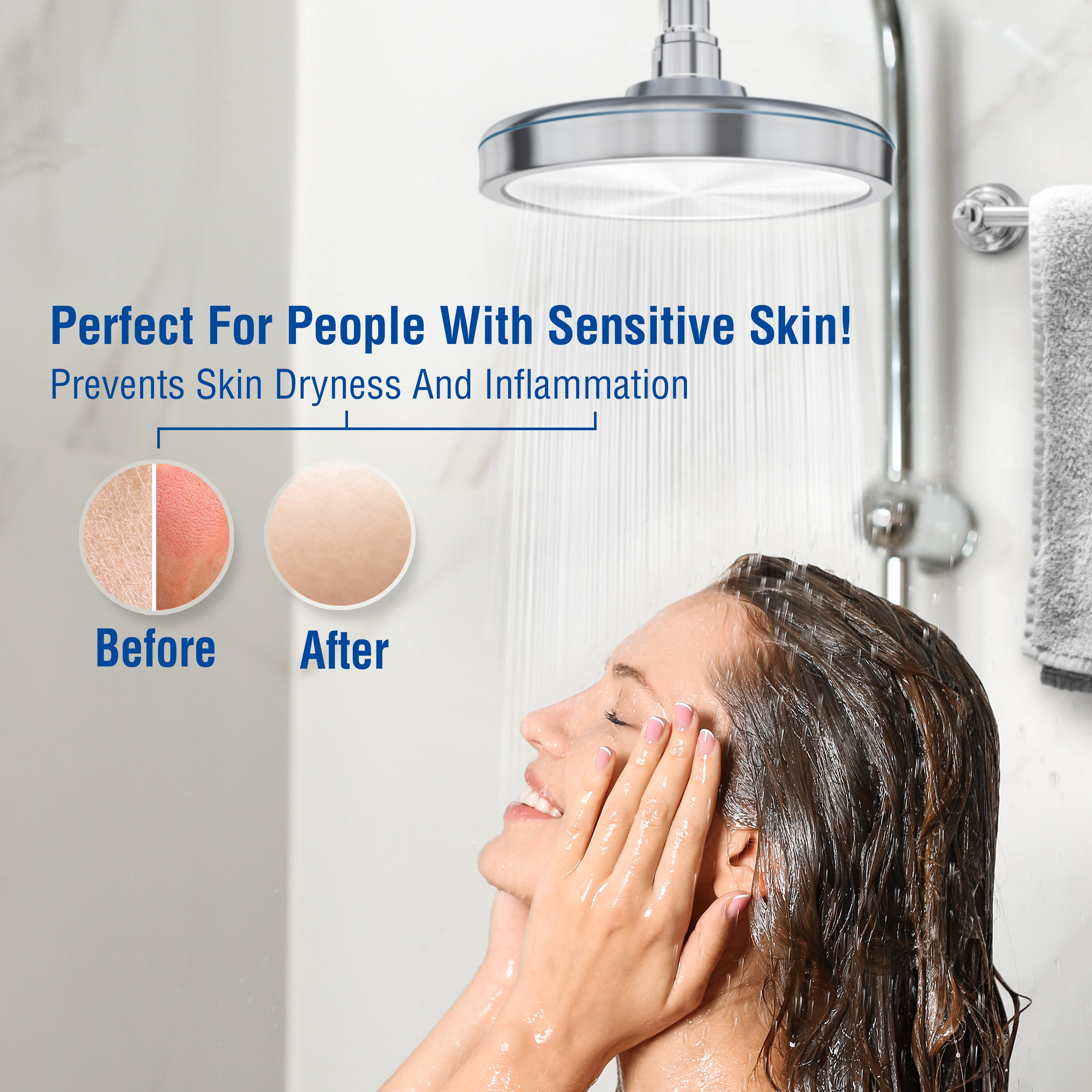 blu Ionic Shower Filter skin benefits